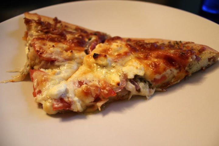 Pesto, Sun-Dried Tomato & Caramelized Onion Pizza